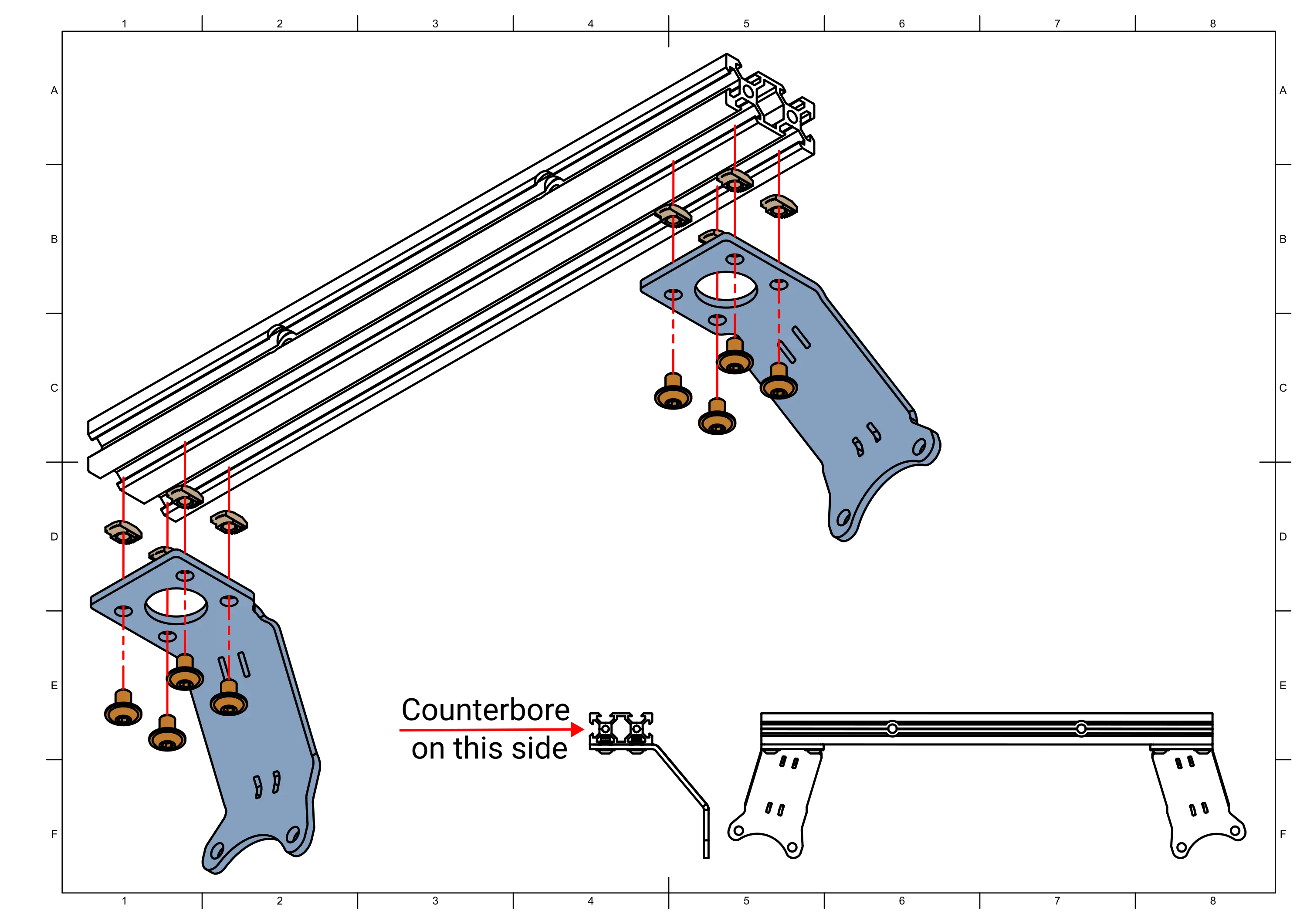 Assembly rocker arms